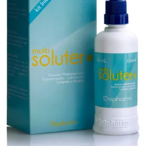 Solución Multi Soluter Multipropósito 50 mL Con Estuche Para Lentes